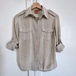 Tory Burch Logo Blouse